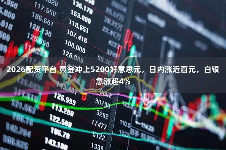 2026配资平台 黄金冲上5200好意思元，日内涨近百元，白银急涨超4%