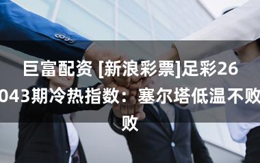 巨富配资 [新浪彩票]足彩26043期冷热指数：塞尔塔低温不败