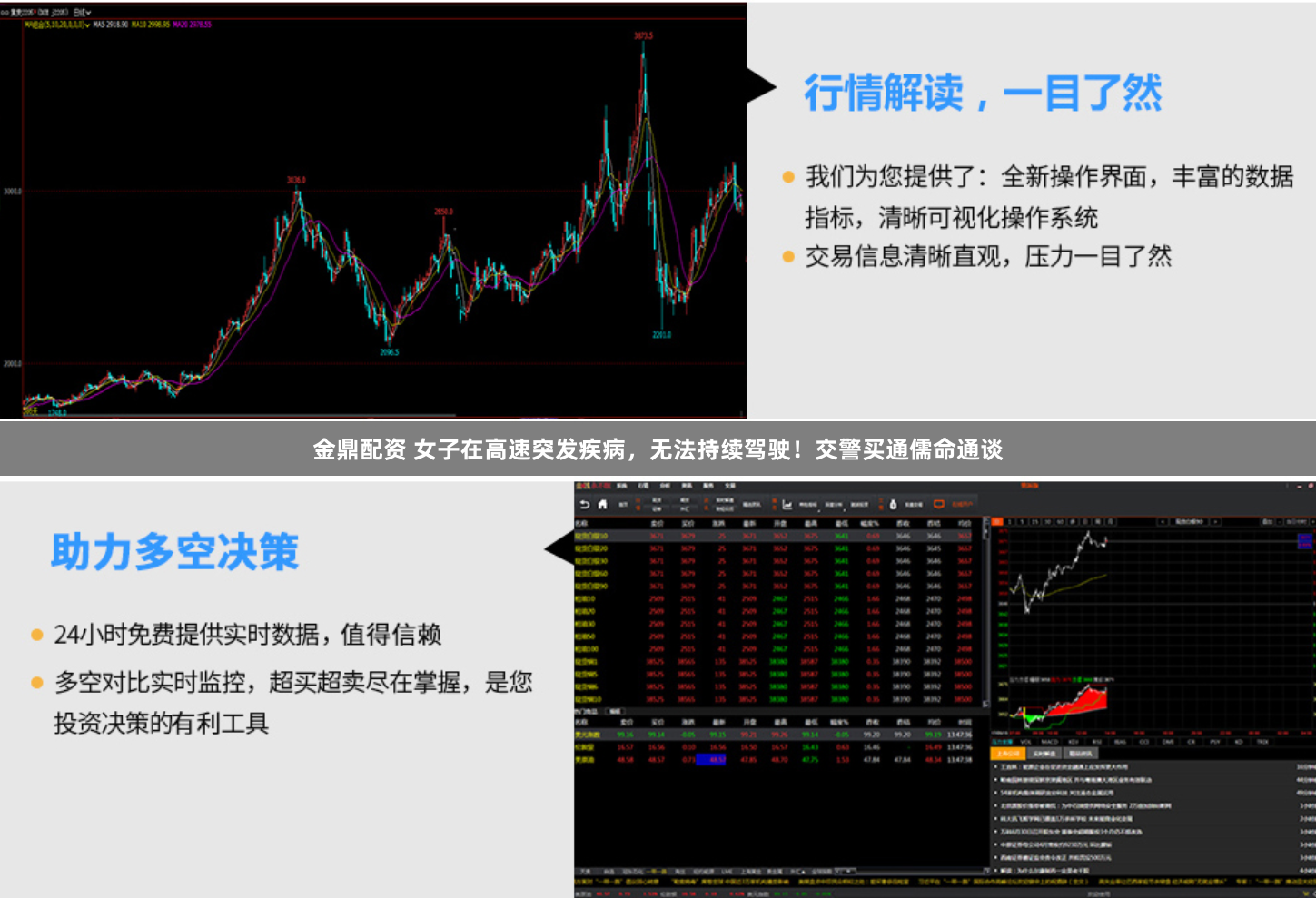 金鼎配资 女子在高速突发疾病,无法持续驾驶!交警买通儒命通谈